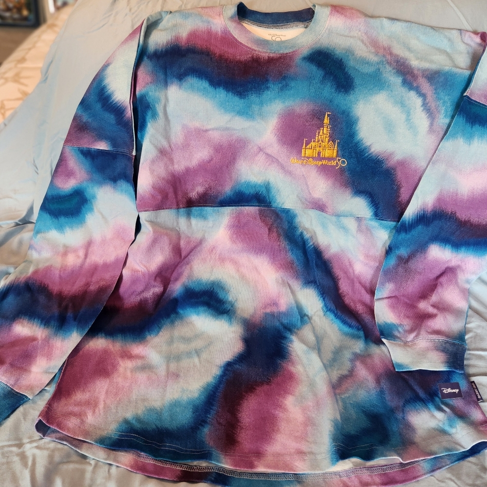 Walt Disney World Spirit Jersey wdw 50th Anniversary Grand Finale  L New!